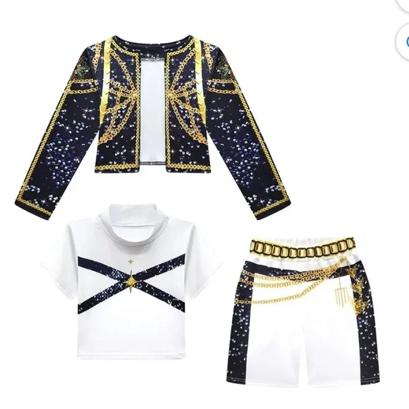 NEW Rumi Halloween Costume K-Pop Demon Hunters, girls size 6-7 / size 120 cm NWT - Picture 3 of 15